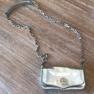 Tory Burch Metallic Silver purse